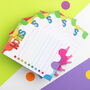 Colourful Notes A6 Notepad, thumbnail 3 of 5