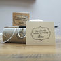 'Handmade By' Personalised Stamp, thumbnail 1 of 5