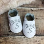 Personalised Embroidered Flower Baby Shoes, thumbnail 5 of 9