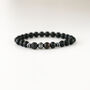Courage Bracelet For Him – Stretch Crystal Bracelet, 6mm Beads, thumbnail 2 of 4