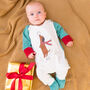 Personalised Jolly Dogs Christmas Sleepsuit, thumbnail 2 of 6