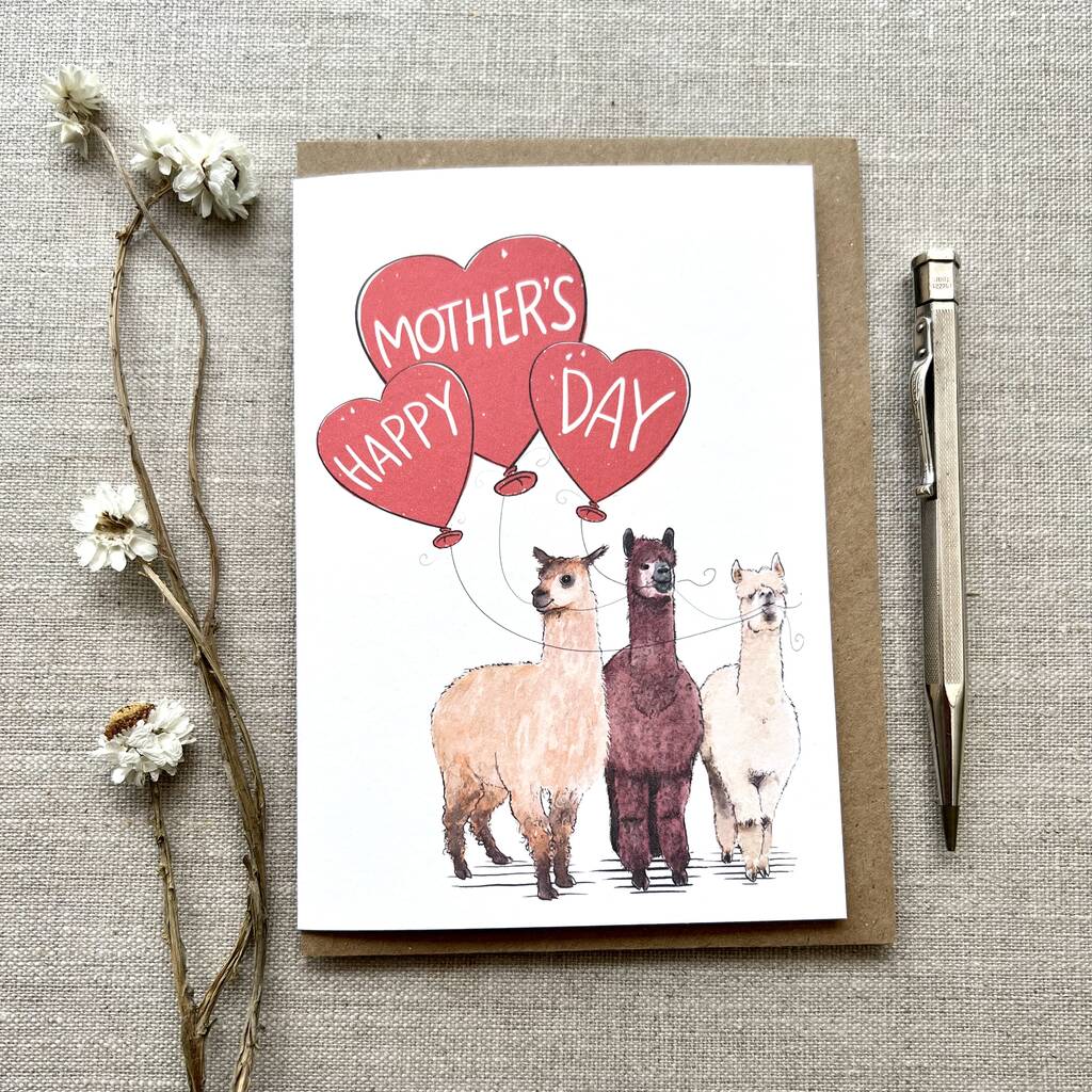 Personalised Alpaca Mother's Day Card, 1 of 2