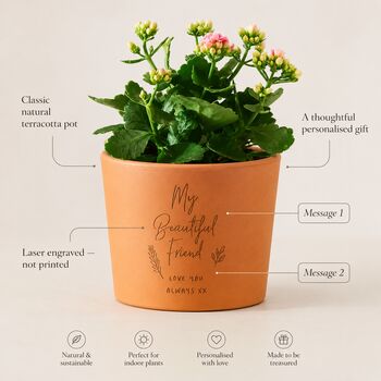 Personalised Friendship Flower Pot, 6 of 11