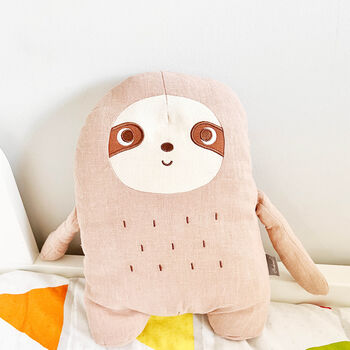 Personalised Kids Cute Animal Soft Cuddle Cushion, 5 of 12