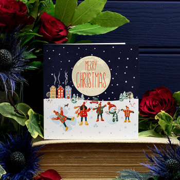 Snowy Village Scene Christmas Card Packs, 2 of 6