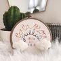Personalised New Baby Rainbow And Cloud Embroidery Hoop, thumbnail 5 of 5