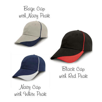 Personalised Embroidered Baseball Style Cap, 4 of 6