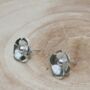 Flower Stud Earrings In Sterling Silver, thumbnail 4 of 8