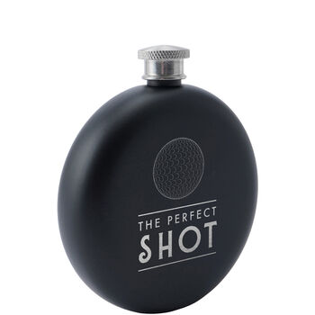 Dapper Chap 'The Perfect Shot' Black 6oz Hip Flask, 3 of 4