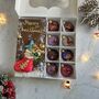 Chocolate Stocking, Personalised Christmas Baubles Gift, thumbnail 6 of 10