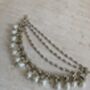 Antique Gold Plated Pearl Ear Chains/Kaan Chain, thumbnail 3 of 4