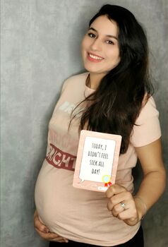 Extra Pregnancy Milestone Cards With Keepsake Box, 10 of 12