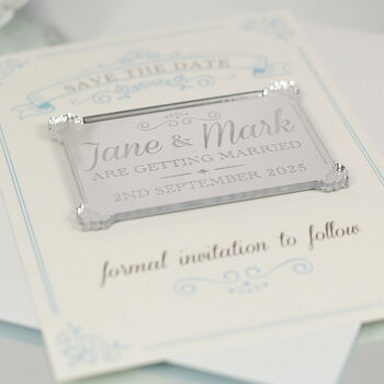 Elegance Wedding Save The Date Magnets And Cards, 5 of 7