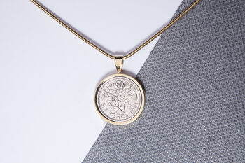 1961 65th Birthday Sixpence Coin Pendant Gift, 2 of 5