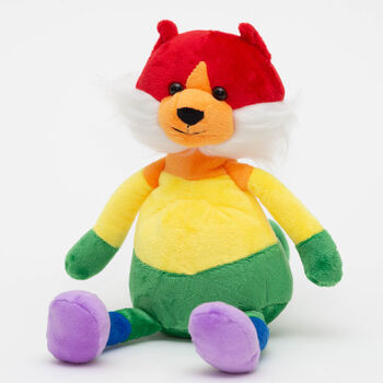 Rainbow Cuddly Companion Cat Soft Plush Toy, 2 of 4