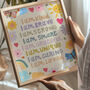 I Am Kind Affirmations Print, thumbnail 2 of 2
