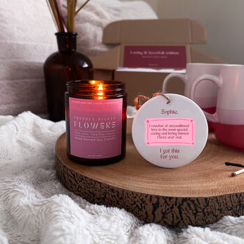 Personalised Voucher Valentine's Candle Gift Set, 2 of 7