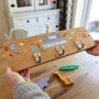 Personalised Outer Space Wall Mounted Coat Hooks For Kid's Bedroom, thumbnail 1 of 4