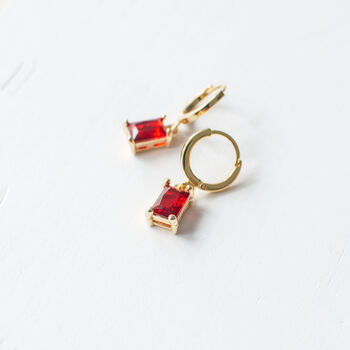 Red Glass Earrings, 2 of 10