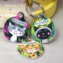Cat ID Name Tag Personalised Jungle Themed, thumbnail 1 of 8