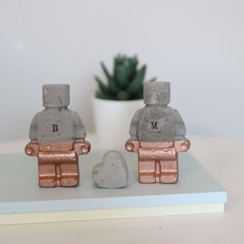 Personalised Robot Couple And Heart, 6 of 9