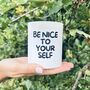 Be Nice To Yourself Candle, Keepsake And Notecard, thumbnail 2 of 8