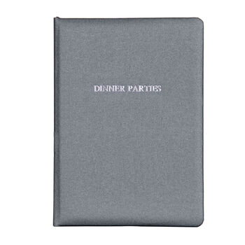 Personalised Hand Bound Buckram Dinner Party Book, 7 of 10