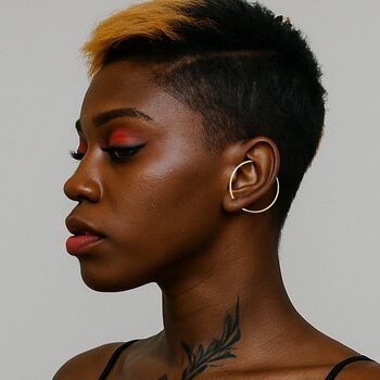 Minimalist Hoop Ear Cuff Rose Gold Plated Silver Earring, 3 of 11
