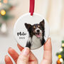 Custom Pet Photo Ornament Name And Year 2025, thumbnail 1 of 8