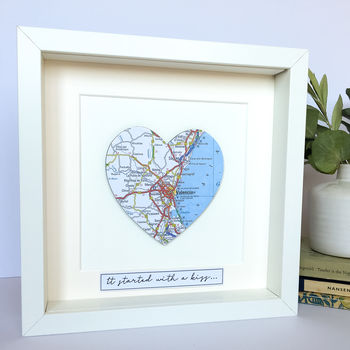 Personalised Heart Map Picture By Little Bird Designs ...