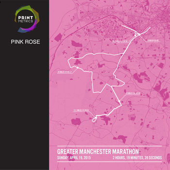Personalised Manchester Marathon Poster, 11 of 12