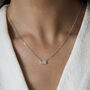 Darcy Pearl Pendant Sterling Silver Necklace, thumbnail 1 of 7