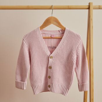 Personalised Mummy's Little Girl Pink Cardigan, 2 of 4