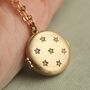 Golden Star Locket Necklace With Personalised Photos, thumbnail 3 of 9