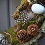 Spring Summer Feather Egg And Twig Wreath Wall Door, thumbnail 4 of 5