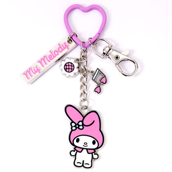 Hello Kitty My Melody Keyring With Charms, 3 of 5