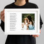For My Mother Personalised Photo Poem Print, thumbnail 1 of 8