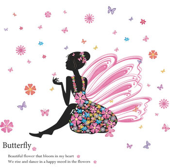 Fairy Butterfly Wings, Removable Vinyl Sticker, Two Designs, 4 of 10