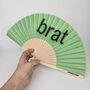 Handheld Brat Folding Fan, thumbnail 1 of 2