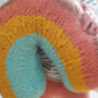 Knitted Rainbow Pillow, thumbnail 6 of 7