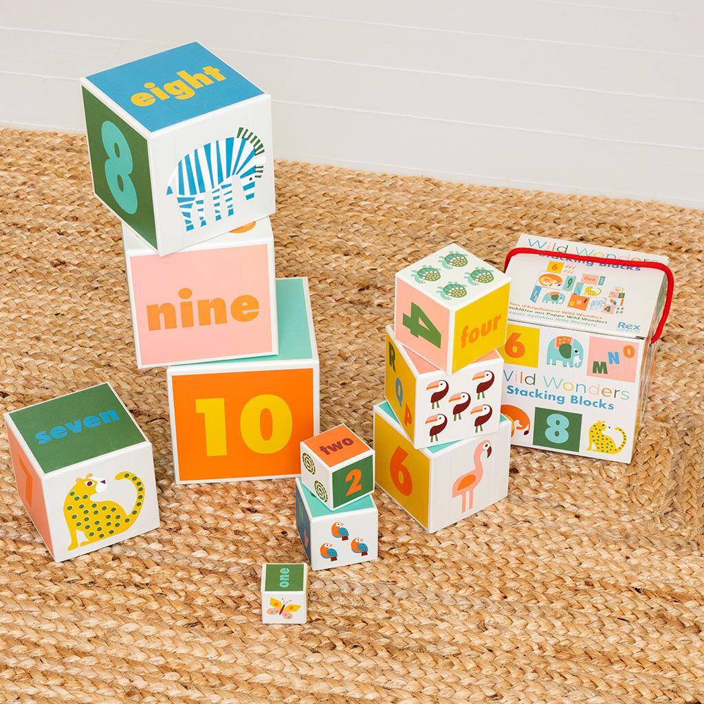 Animals Set Of Stacking Nesting Blocks By Little Baby Company