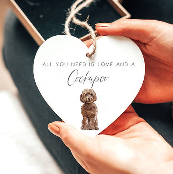 'Love And A Cockapoo' Dog Lover Gift, 3 of 4