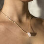 Rose Quartz Raw Crystal Chunk Necklace, thumbnail 1 of 4