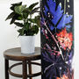Deep Blue With Bright Botanicals Meter High Floor Lamp, thumbnail 2 of 3