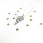 Sterling Silver Angel Wing Necklace, thumbnail 4 of 6