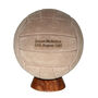 Personalised Engraved Hand Sewn Suede Leather Football Ball Size Five, thumbnail 11 of 12