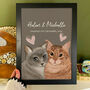 Personalised Purrfect Engagement Print For Cat Lovers, thumbnail 2 of 4