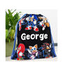 Sonic The Hedgehog Personalised Kids Drawstring, thumbnail 5 of 7