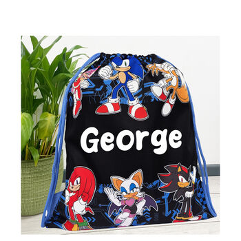 Sonic The Hedgehog Personalised Kids Drawstring, 5 of 7