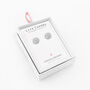 Round Silver Studs Earrings Gift, thumbnail 1 of 3